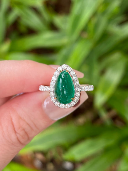 Natural Emerald 1.96ct Ring