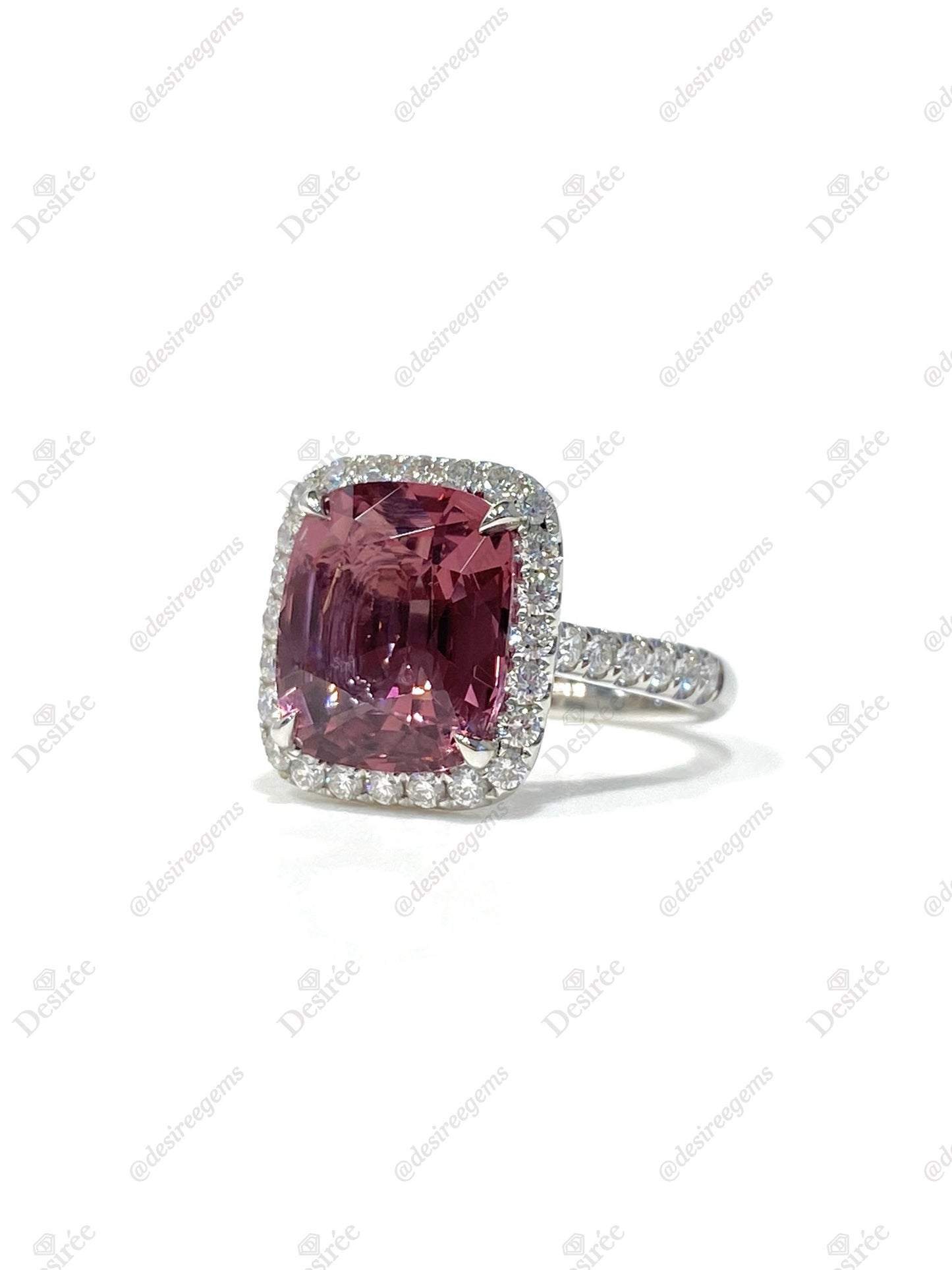 Natural Purple Spinel 4.75ct Ring