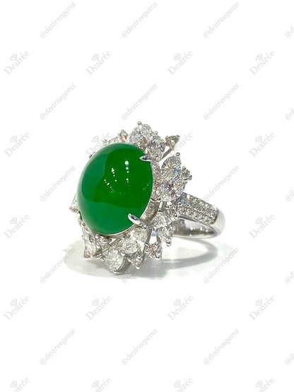 Natural Type A Jadeite Ring