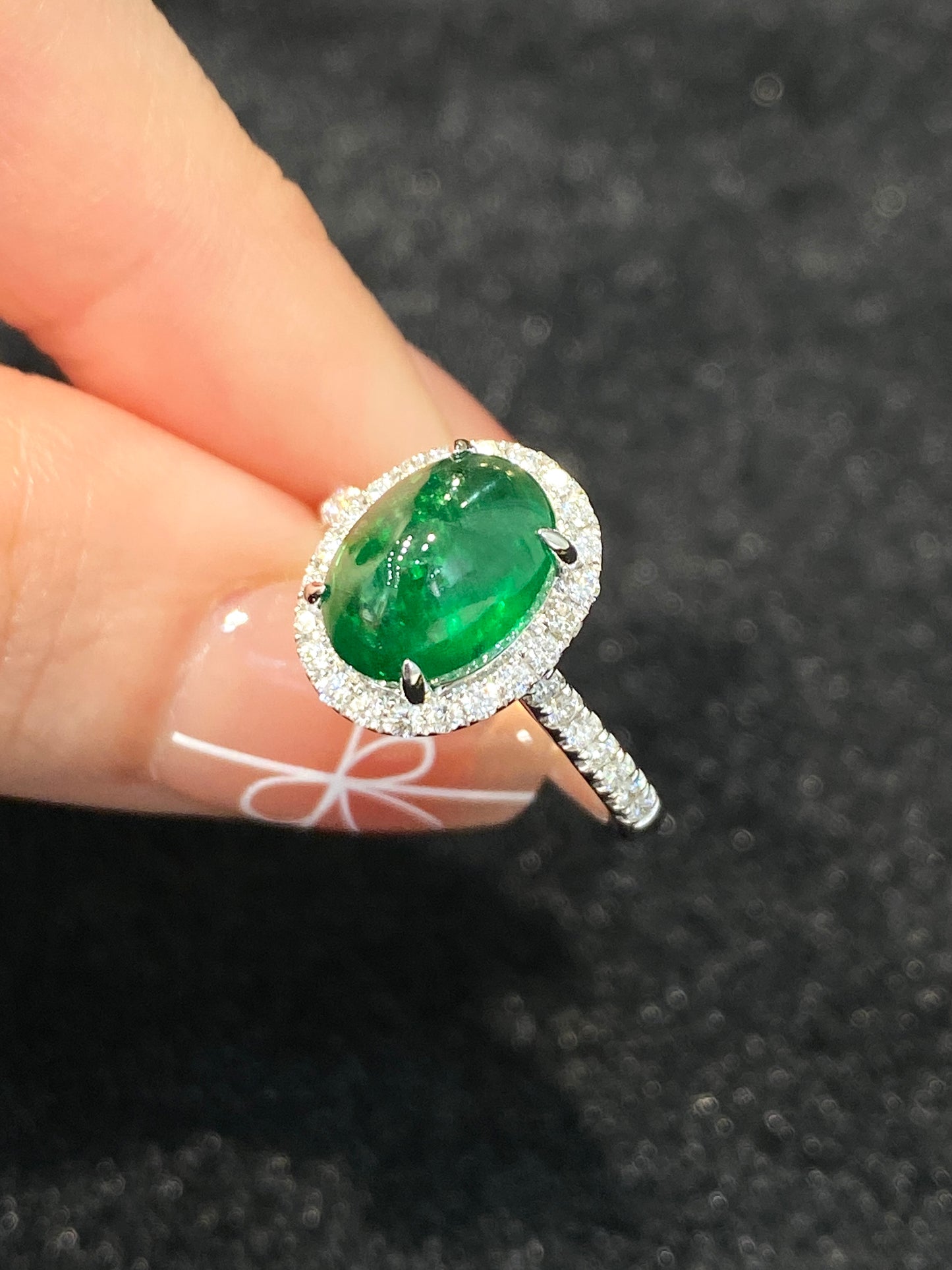 Natural Tsavorite Green Garnet 4.10ct Ring