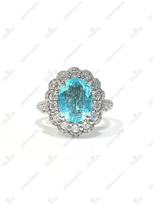Natural Paraiba Tourmaline 2.44ct Ring