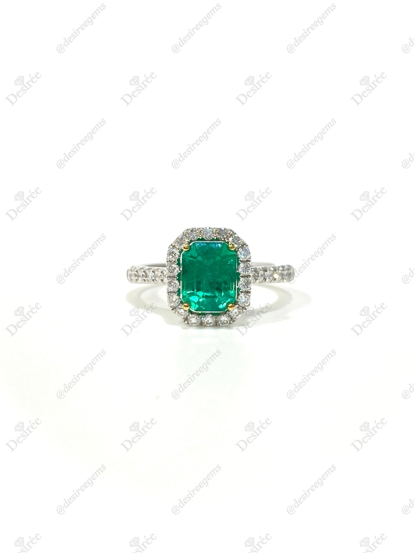 Natural Colombian Emerald 1.16ct Ring