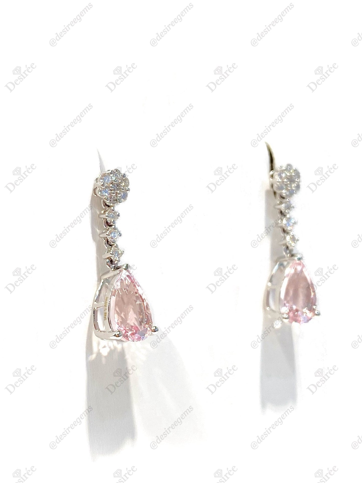 Natural Morganite 2.66ct Earrings