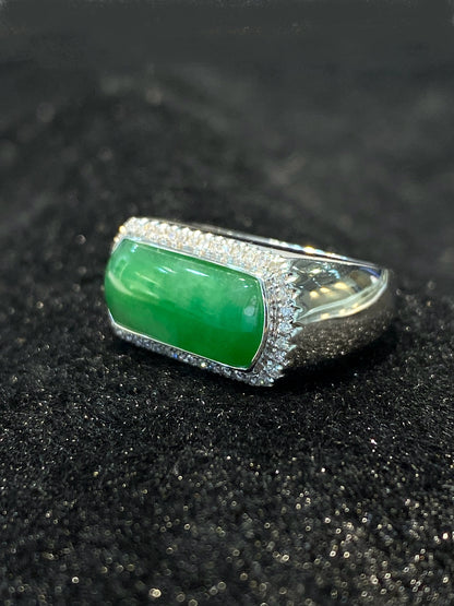 Natural Type A Jadeite Ring