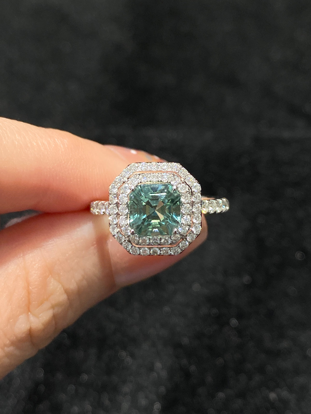 Natural Seafoam Tourmaline 1.85ct Ring
