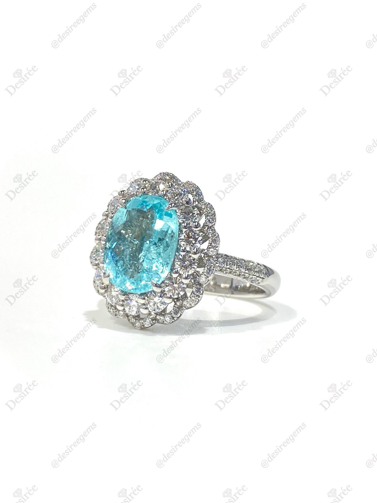 Natural Paraiba Tourmaline 2.44ct Ring