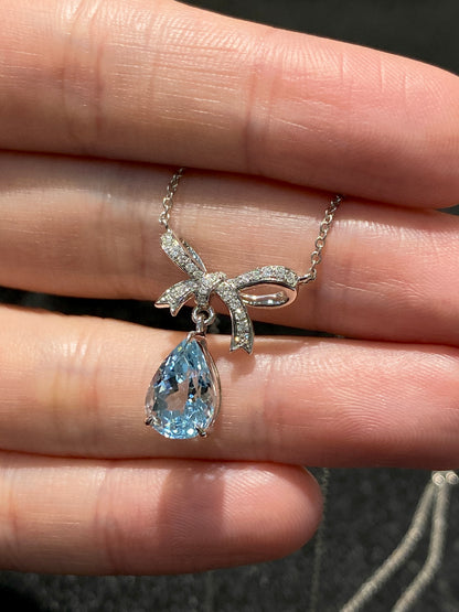 Natural Aquamarine 2.04ct Necklace