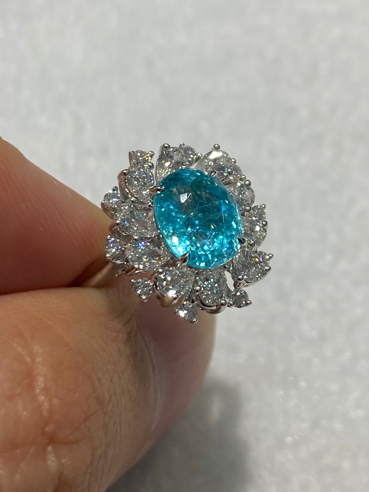 Natural Paraiba Tourmaline 2.63ct Ring