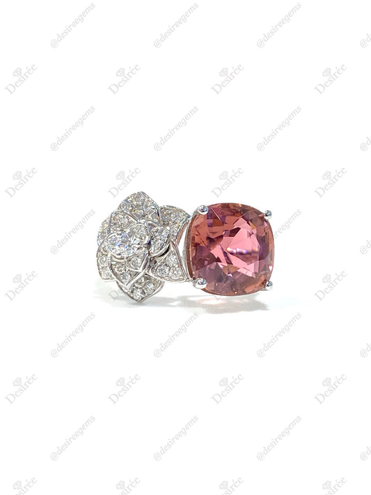 Natural Pink Tourmaline 4.42ct Ring