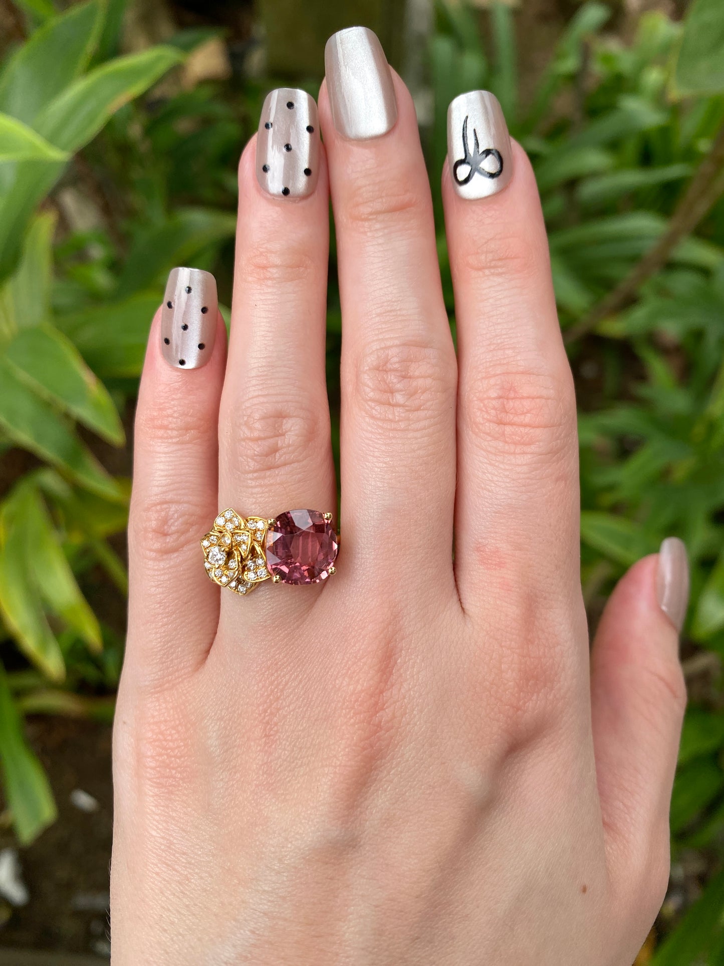 Natural Pink Tourmaline 3.56ct Ring