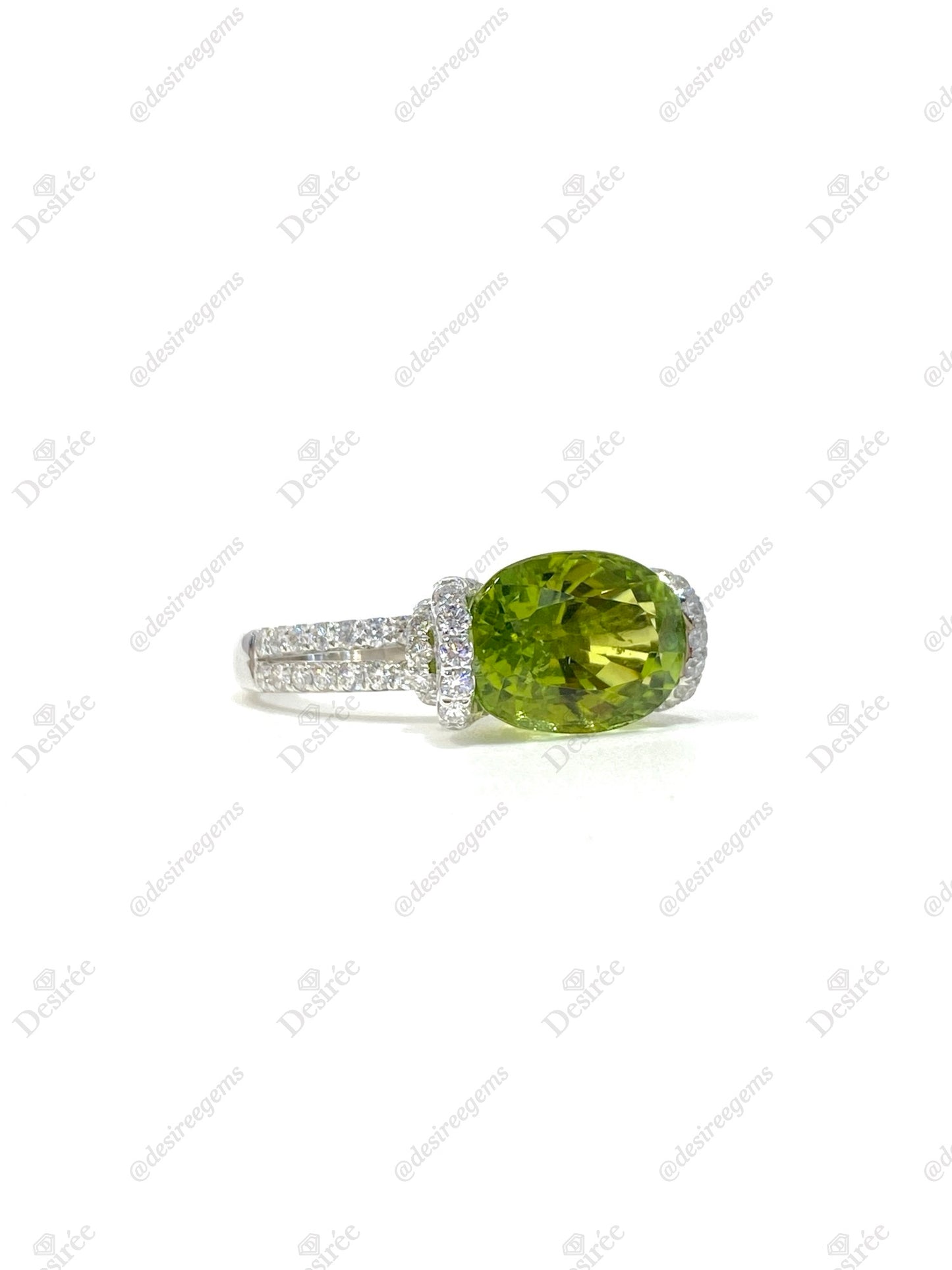 Natural Green Tourmaline 4.28ct Ring