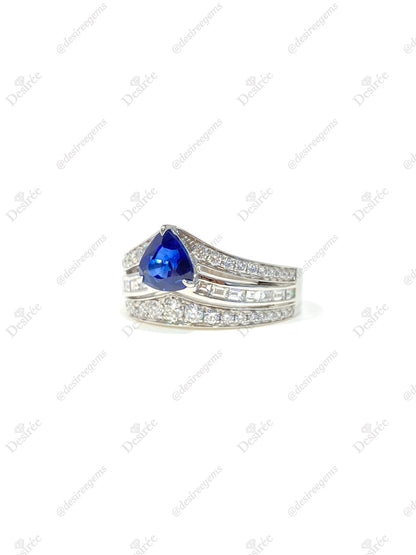 Natural Blue Sapphire Ring 1.26ct