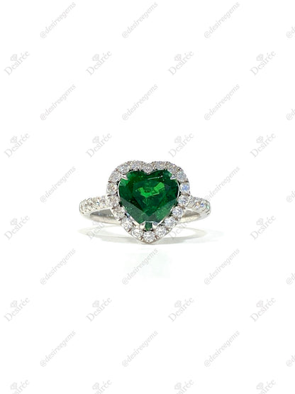 Natural Green Garnet Tsavorite 2.49ct Ring