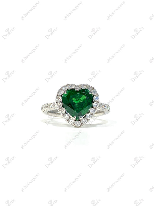 Natural Green Garnet Tsavorite 2.49ct Ring