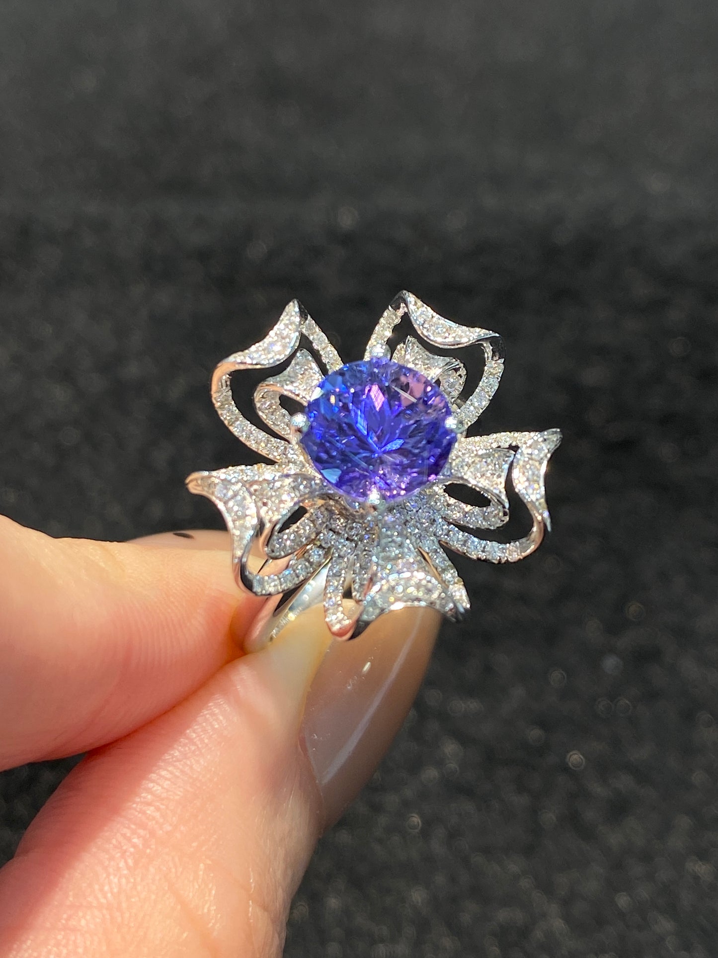 Natural Tanzanite 2.27ct Ring / Pendant 2 Way Wear Jewellery
