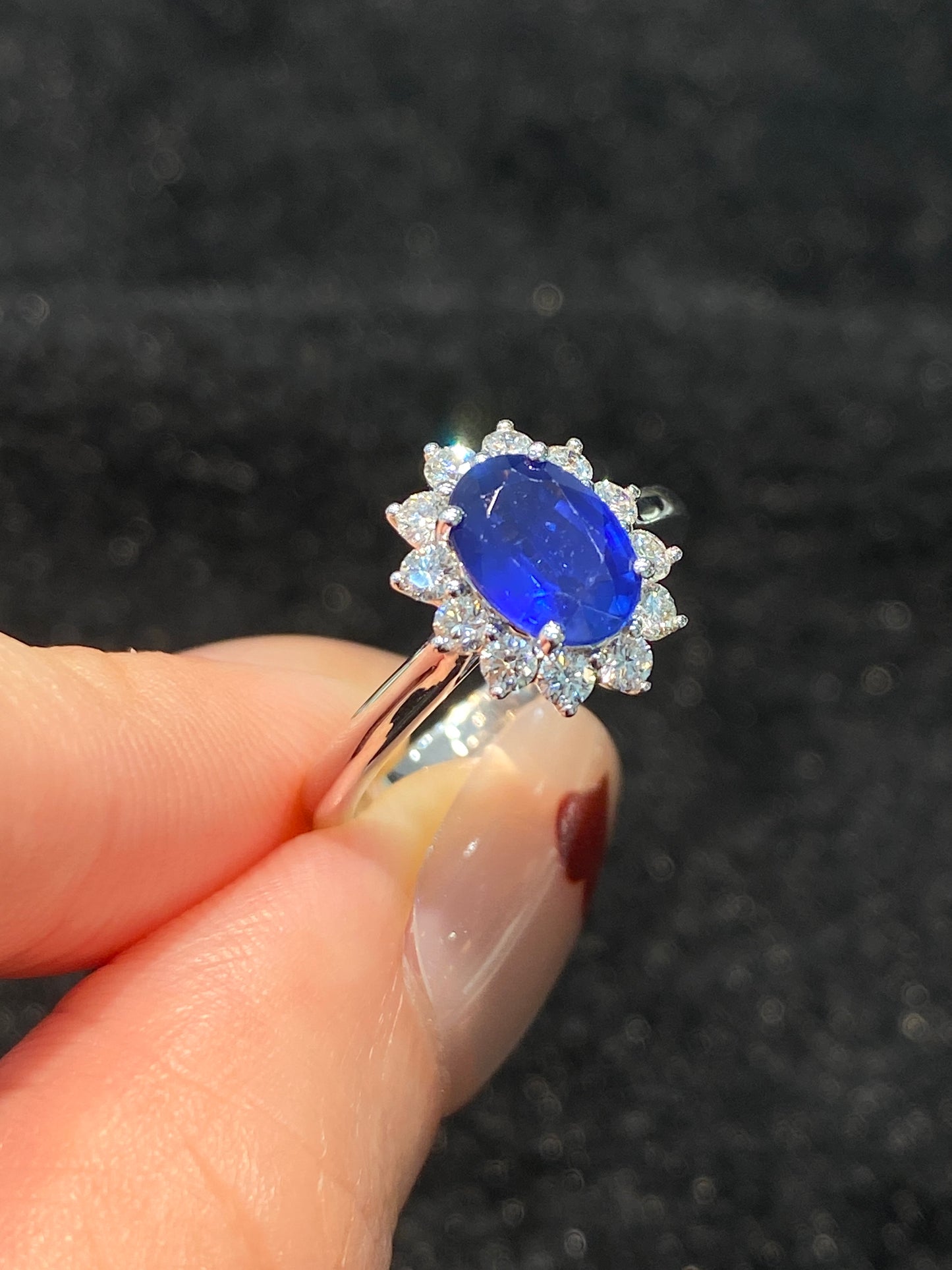 Natural Blue Sapphire Ring 1.29ct