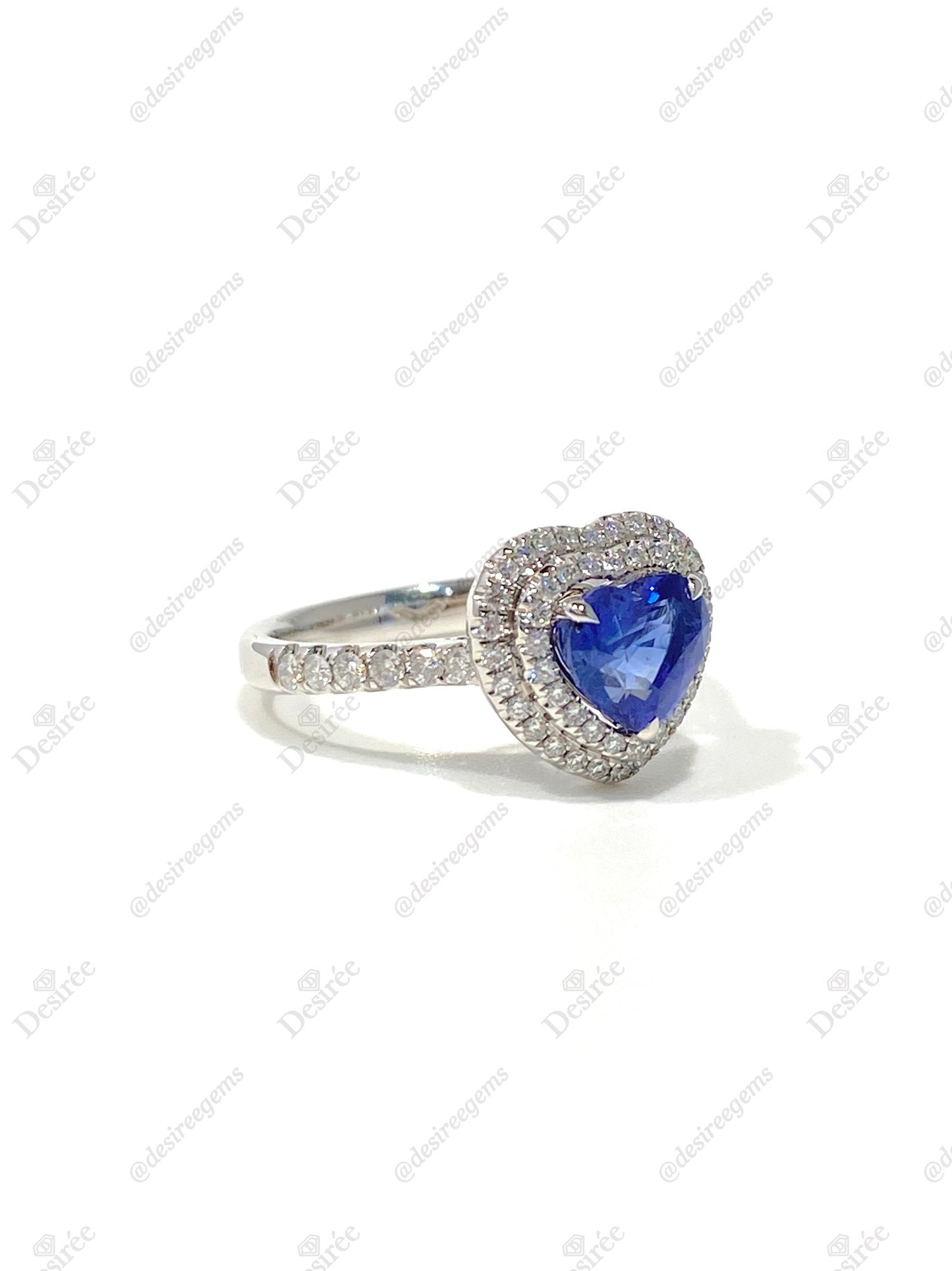 Natural Unheated Blue Sapphire 1.60ct Ring