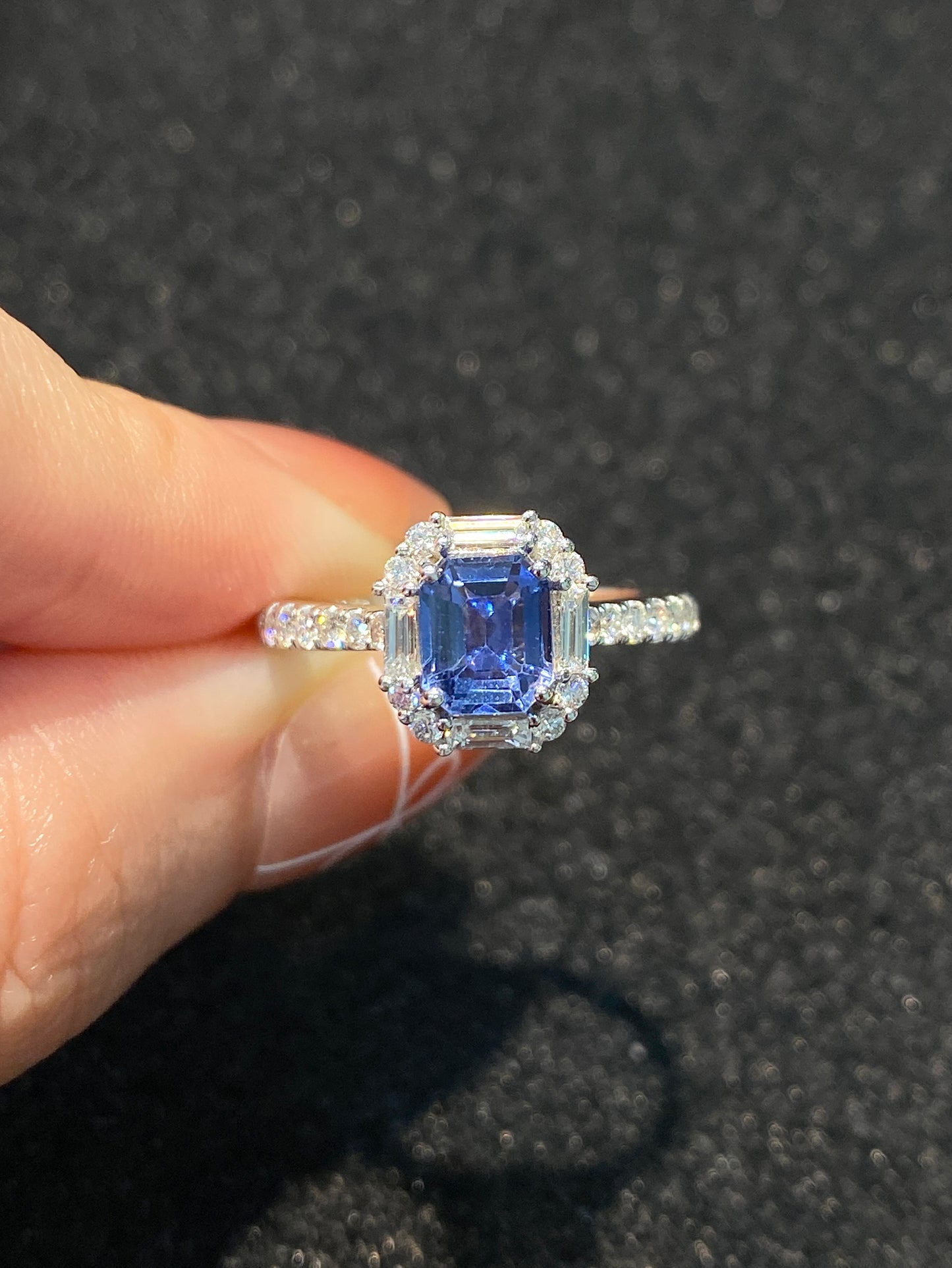 Natural Blue Sapphire 1.22ct Ring
