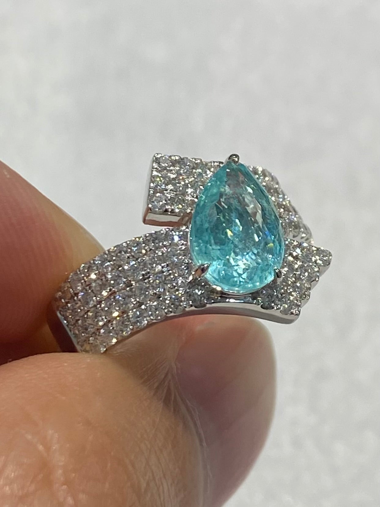 Natural Paraiba Tourmaline 1.91ct Ring