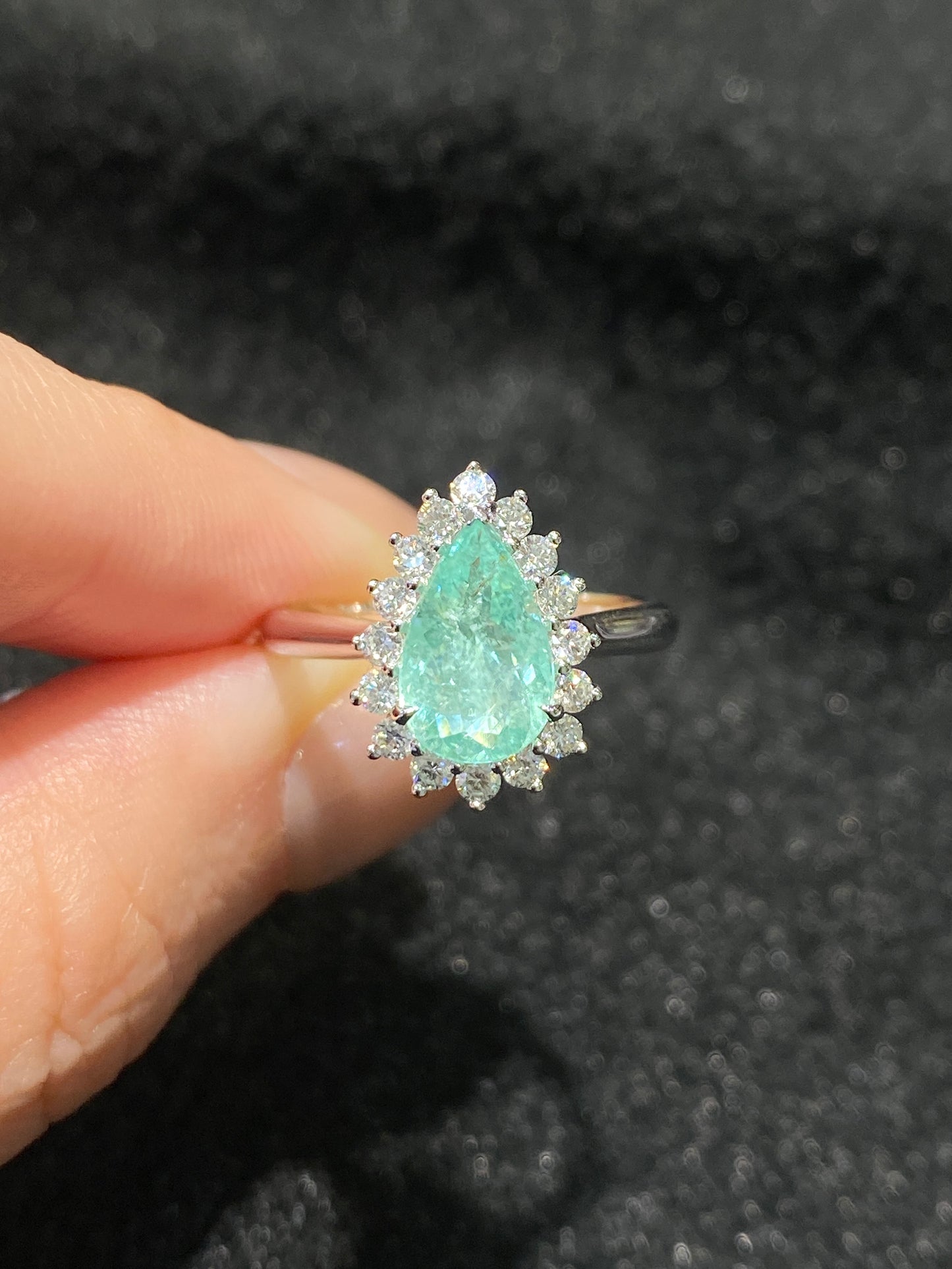 Natural Paraiba Tourmaline 1.49ct Ring