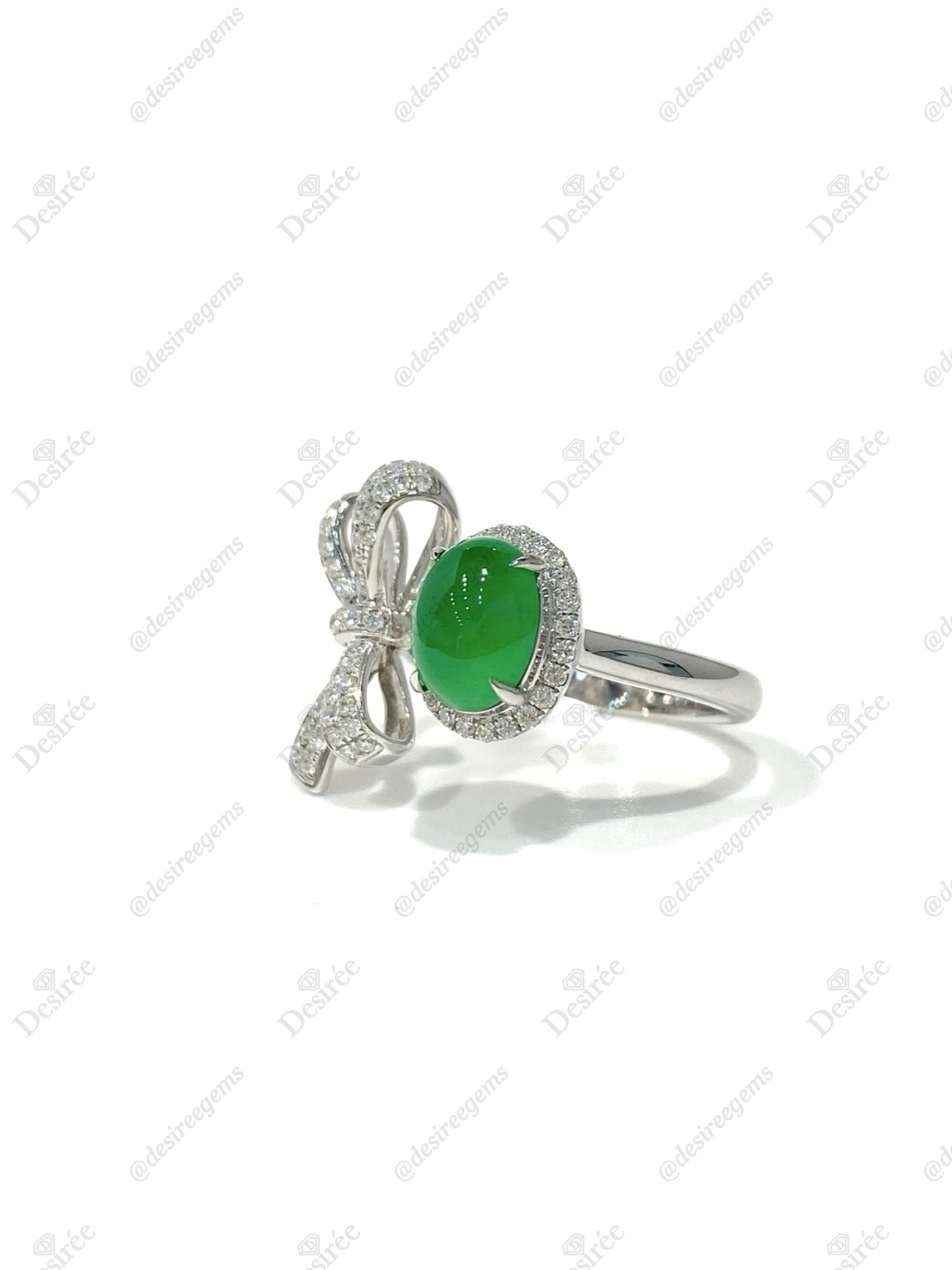 Natural Type A Jadeite Ring