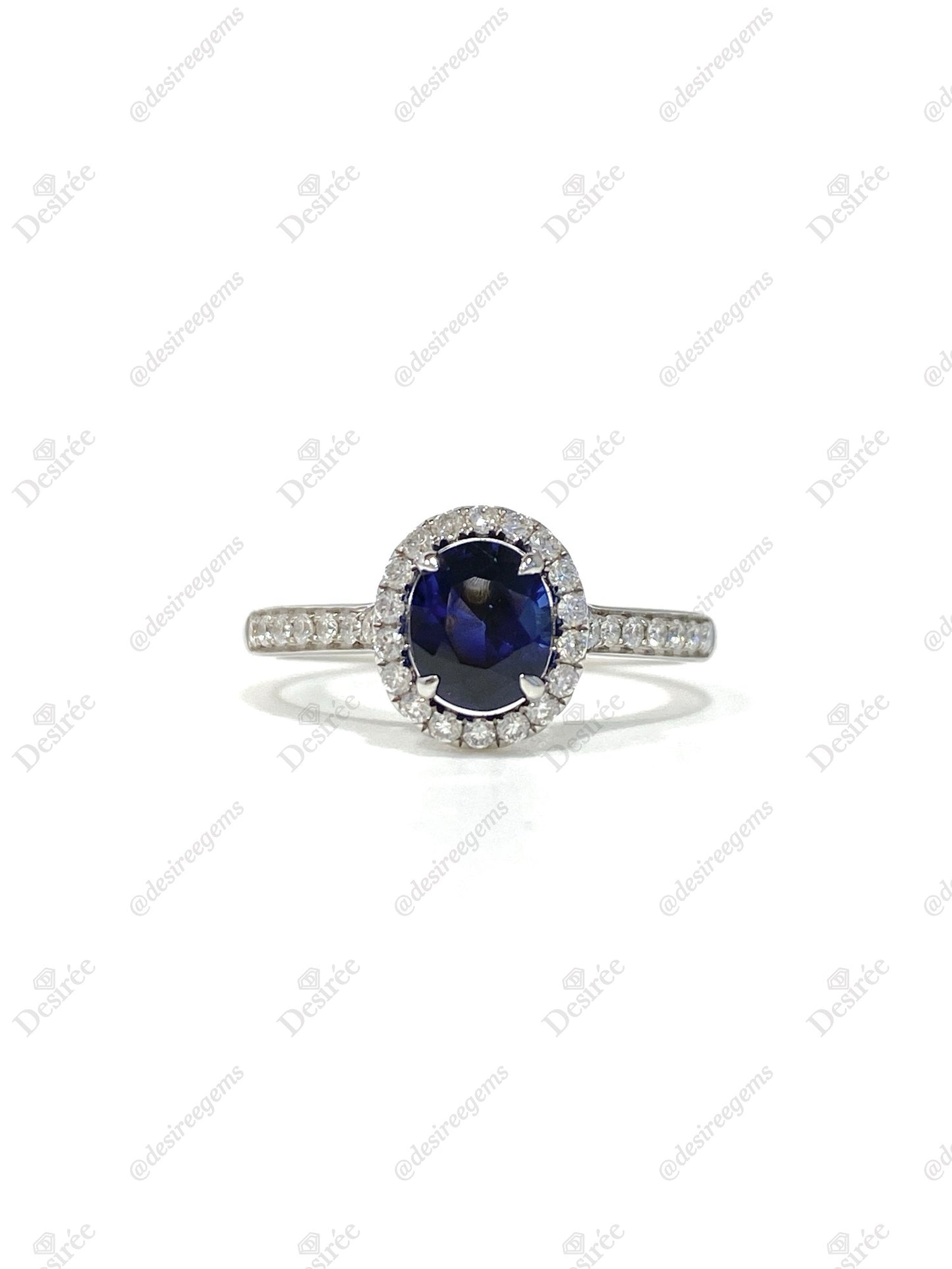 Natural Blue Sapphire 1.34ct Ring