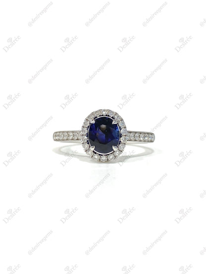 Natural Blue Sapphire 1.34ct Ring