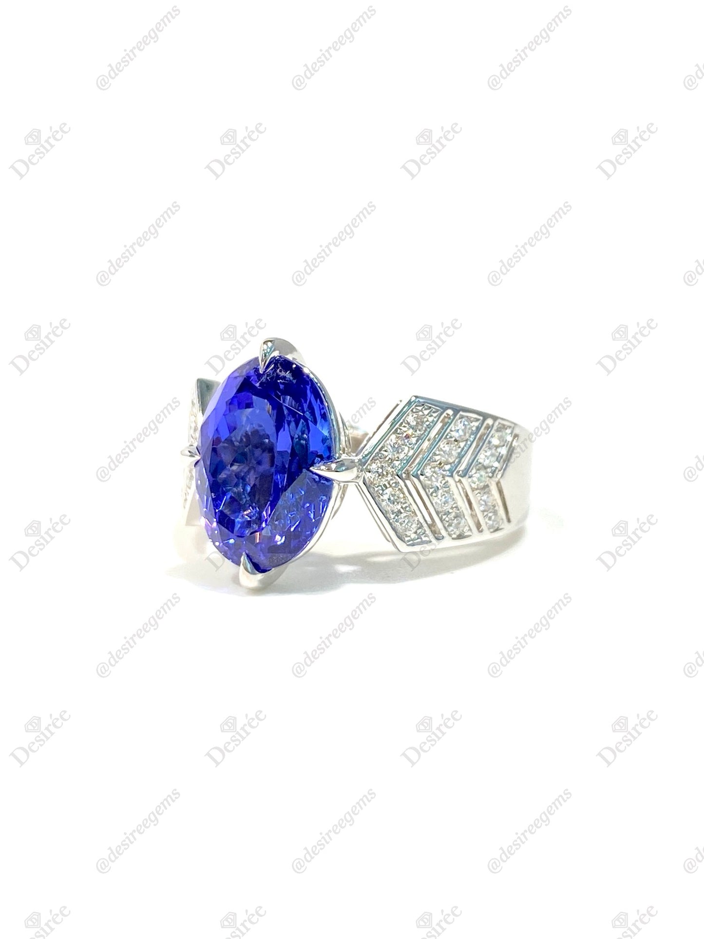 Natural Tanzanite 5.34ct Ring