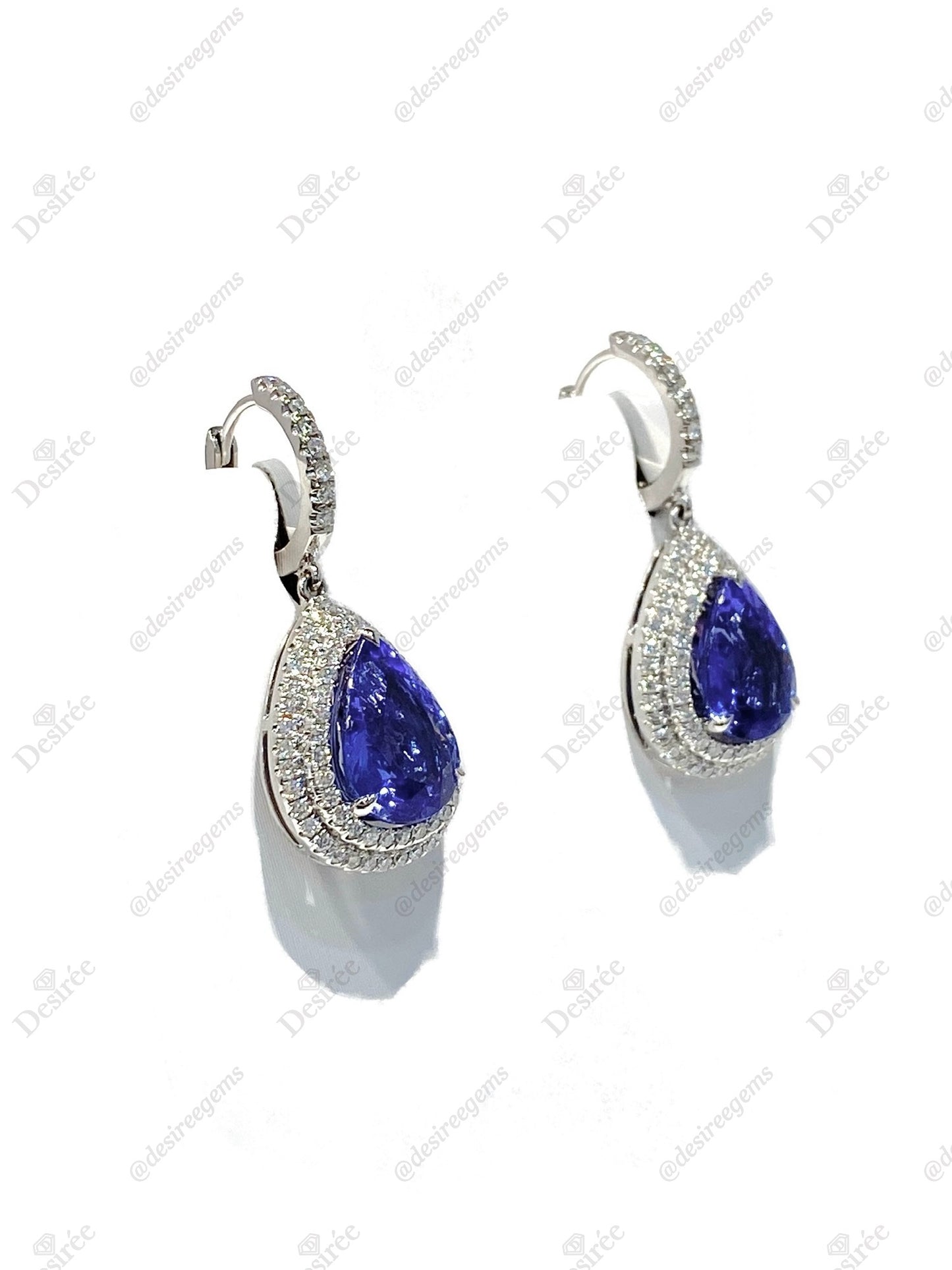 Natural Tanzanites 6.91ct Earrings