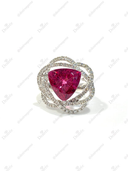 Natural Pink Tourmaline 5.62ct Ring