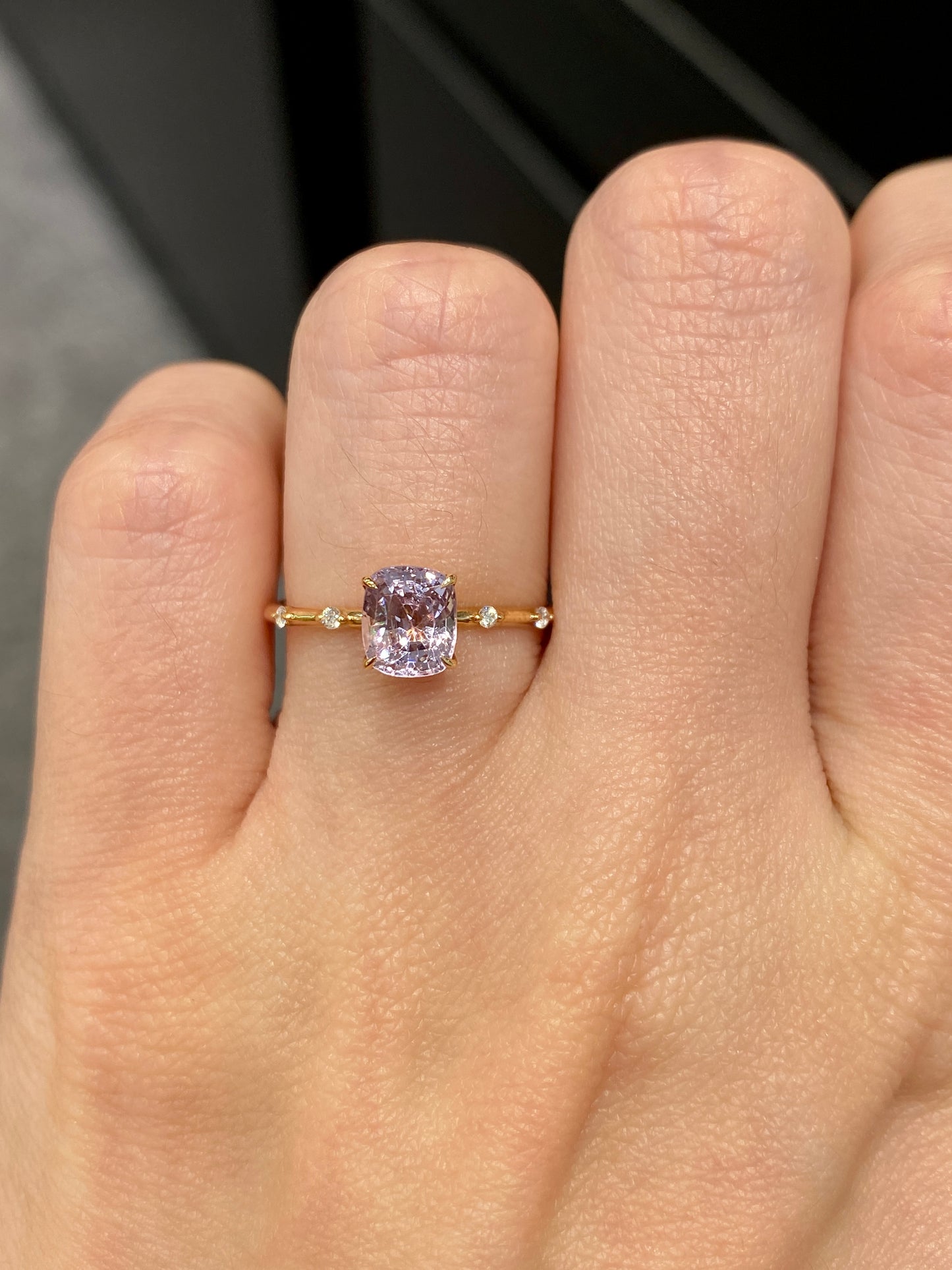 Natural Pink Spinel 0.97ct Ring