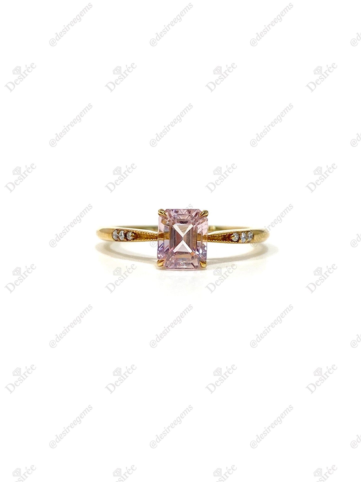 Natural Pink Tourmaline 1.01ct Ring