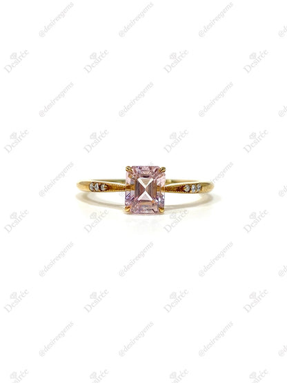 Natural Pink Tourmaline 1.01ct Ring