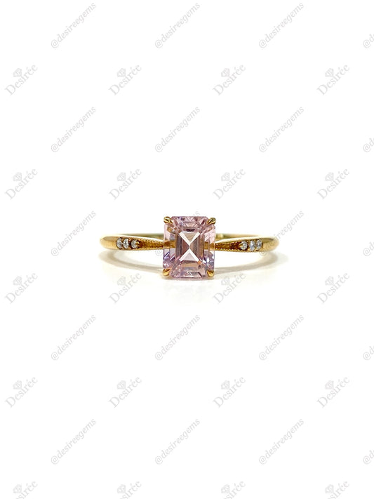 Natural Pink Tourmaline 1.01ct Ring