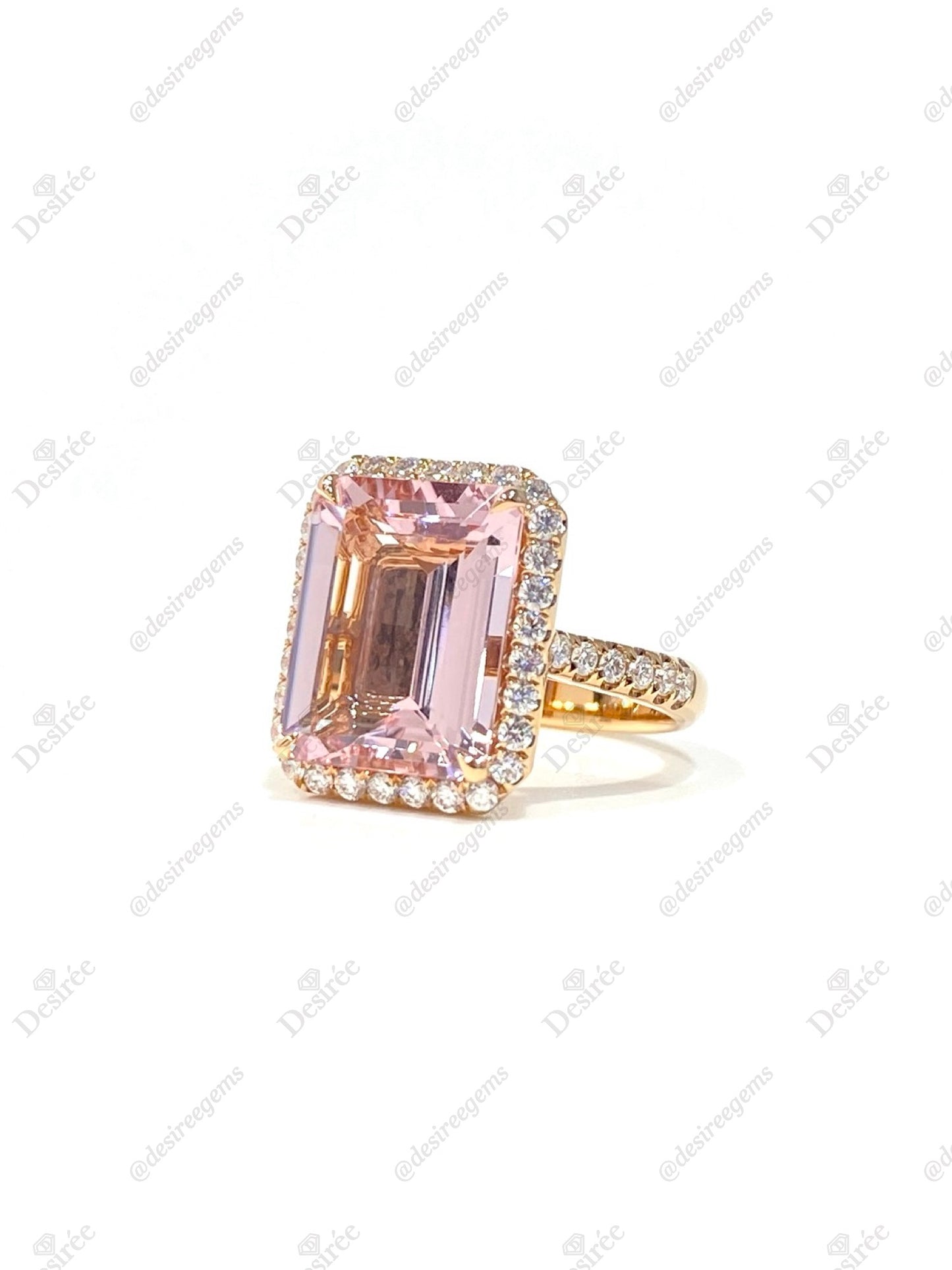 Natural Morganite 5.10ct Ring