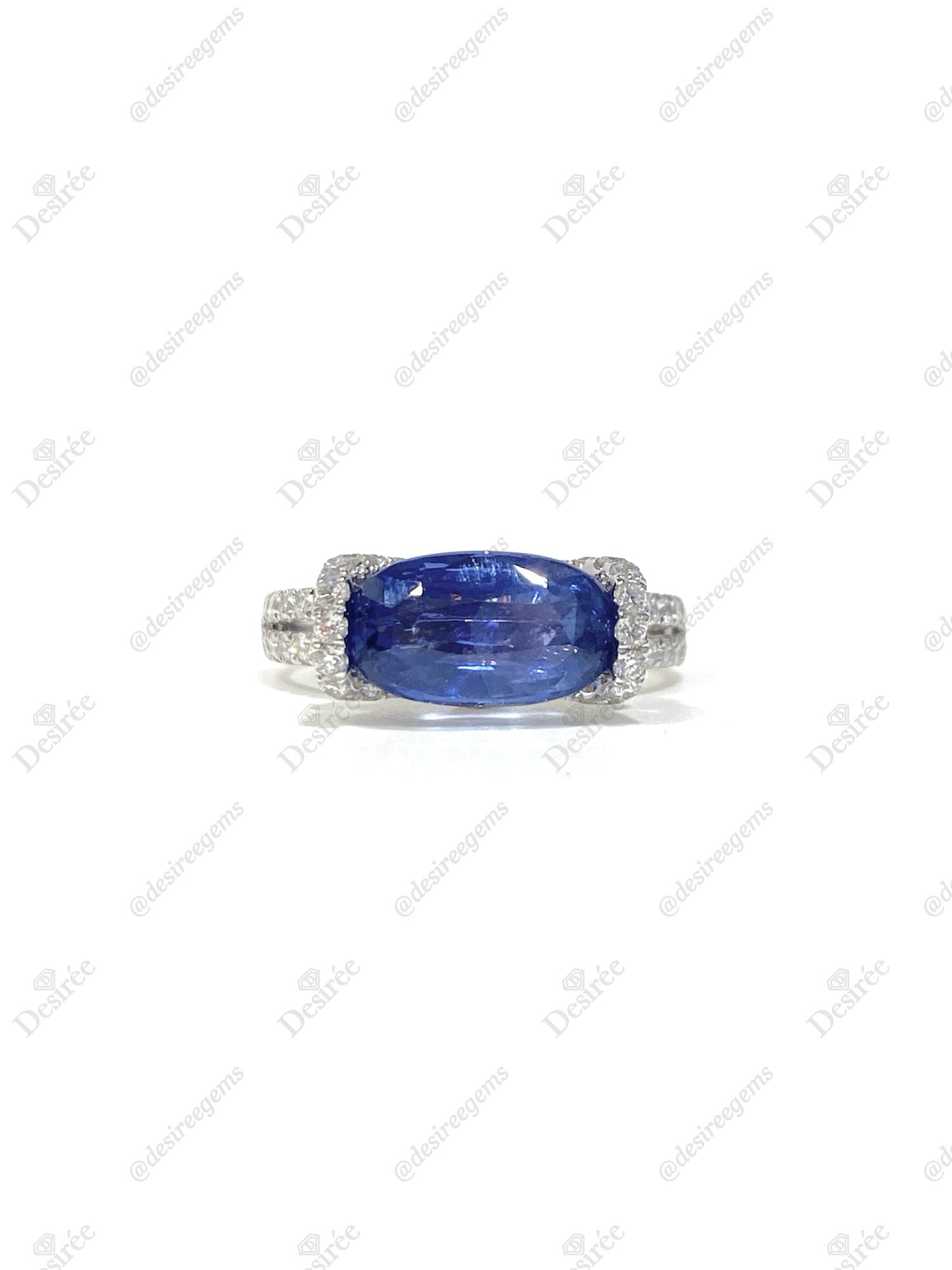 Natural Blue Sapphire 2.92ct Ring