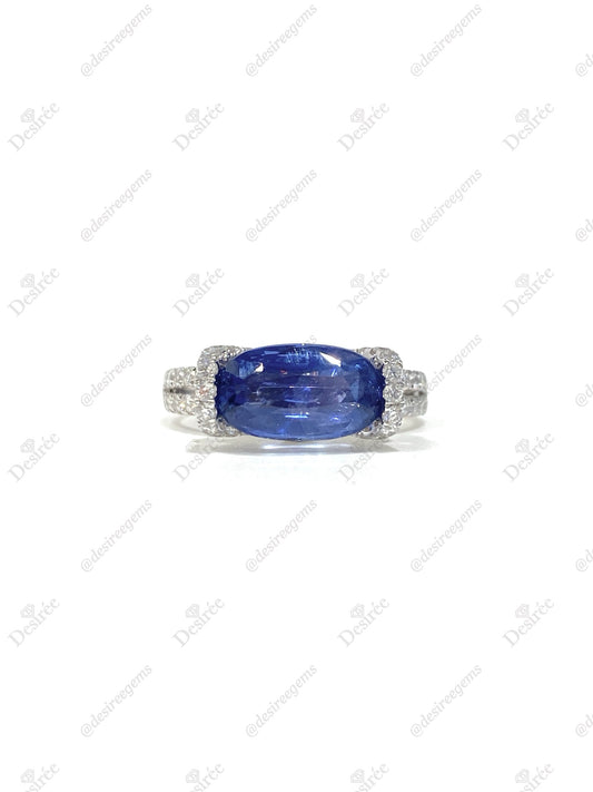Natural Blue Sapphire 2.92ct Ring