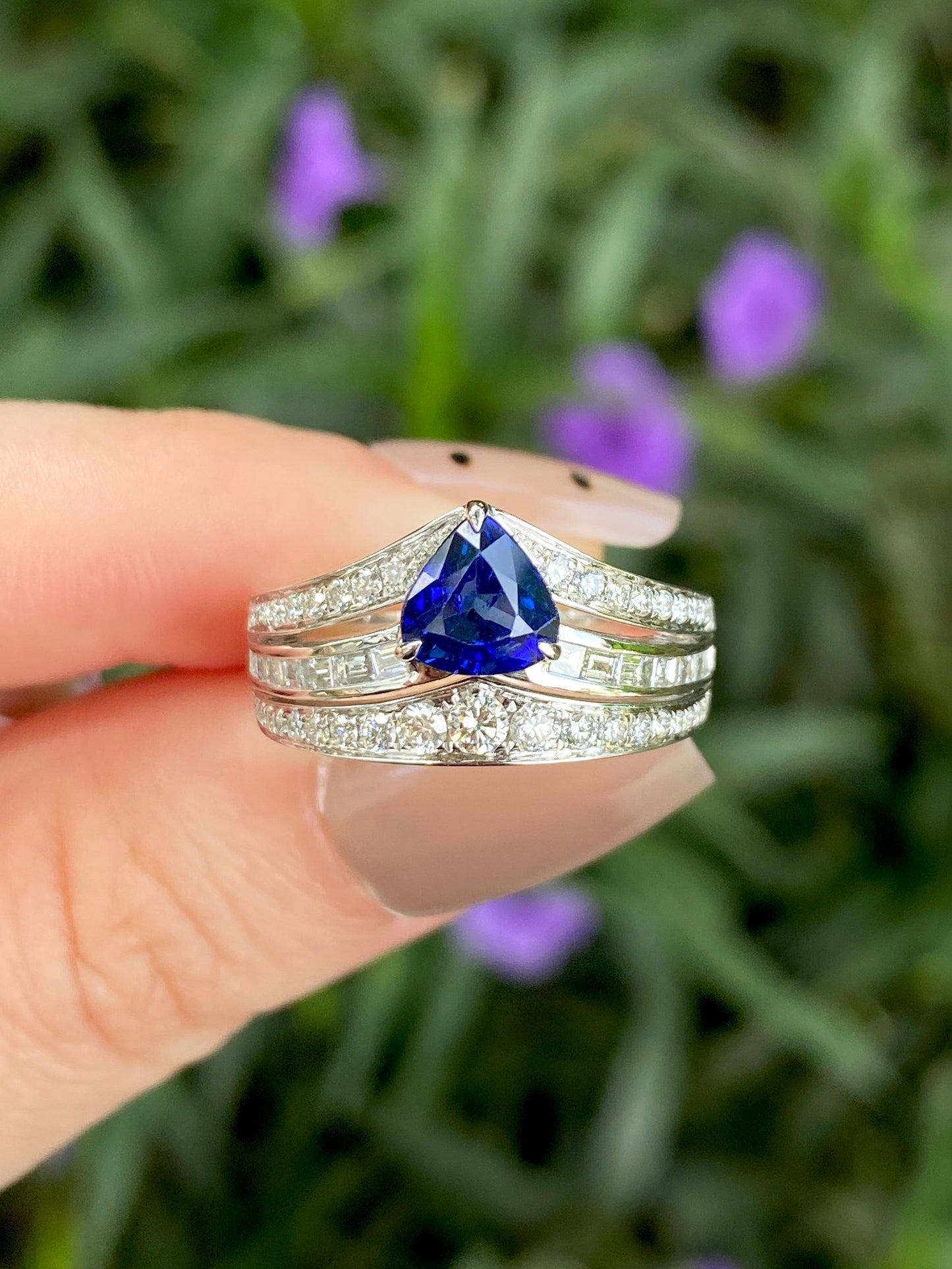 Natural Blue Sapphire Ring 1.26ct