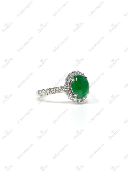Natural Type A Jadeite Ring