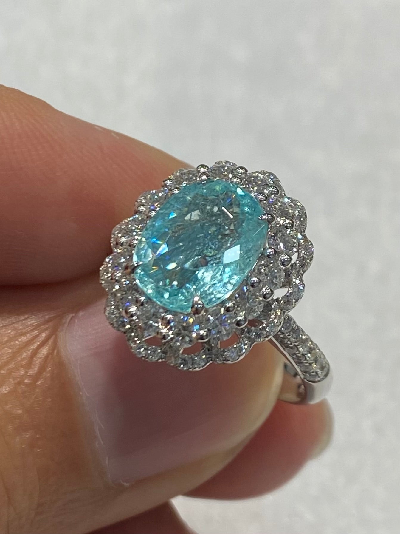 Natural Paraiba Tourmaline 2.44ct Ring
