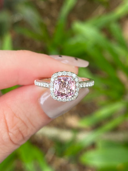 Natural Pink Spinel 1.05ct Ring