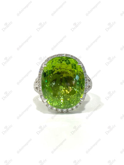Natural Paraiba Tourmaline 14.36ct Ring