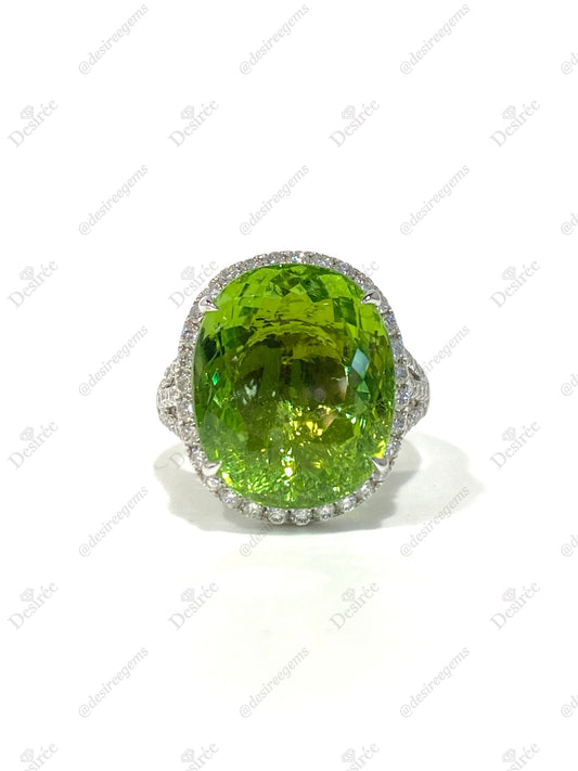 Natural Paraiba Tourmaline 14.36ct Ring
