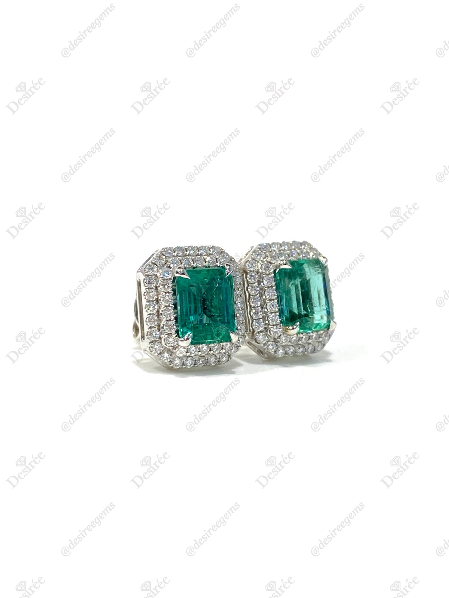 Natural Emerald 2.40ct Earrings