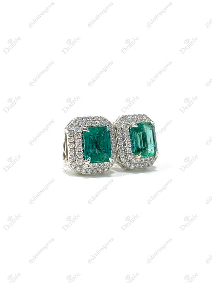 Natural Emerald 2.40ct Earrings