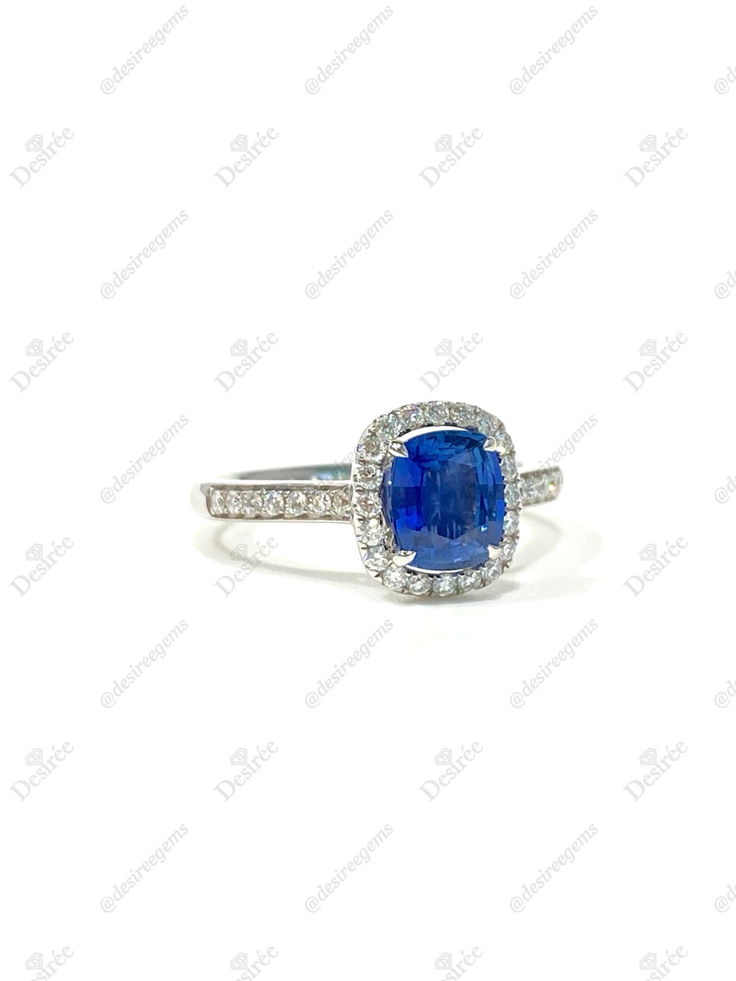 Natural Blue Sapphire 1.02ct Ring