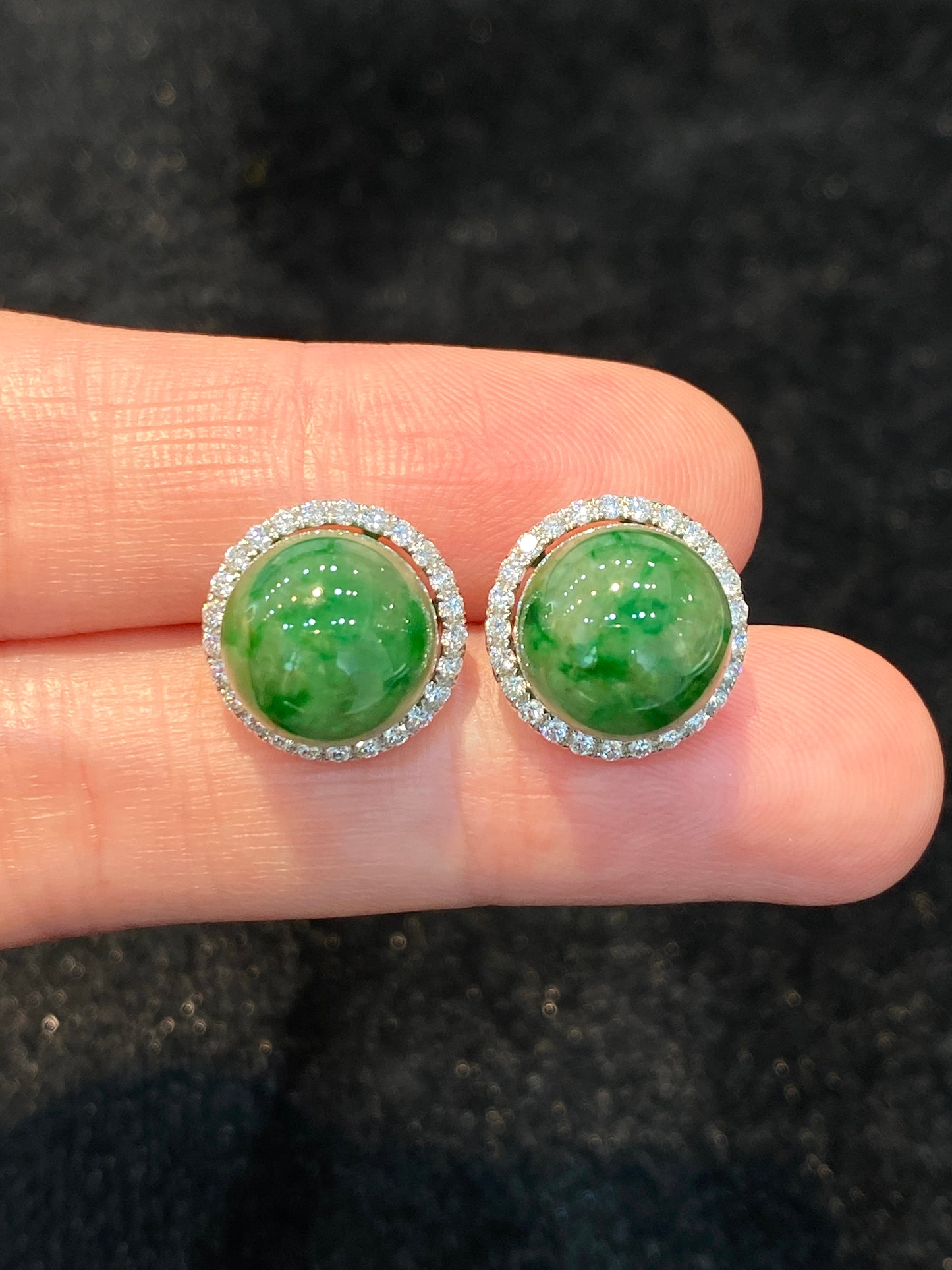 Natural Type A Jadeite Earrings