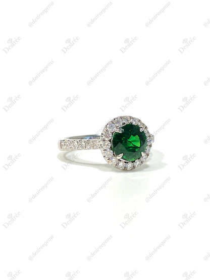 Natural Green Garnet Tsavorite 1.60ct Ring