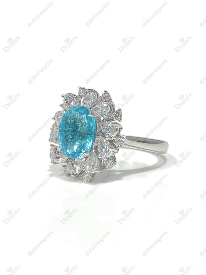 Natural Paraiba Tourmaline 2.63ct Ring