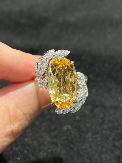 Natural Topaz 8.32ct Ring